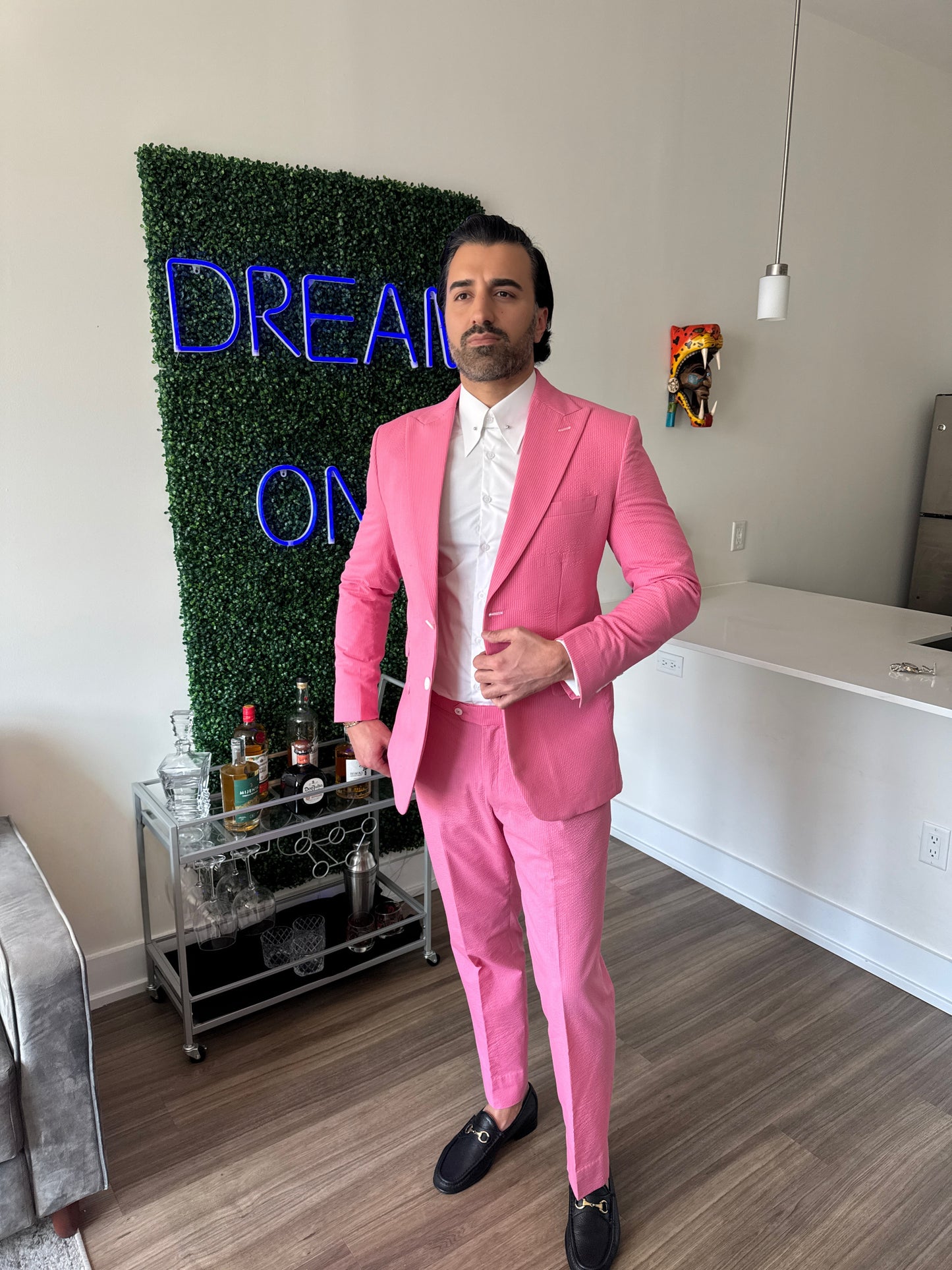 Mauve Seersucker Suit