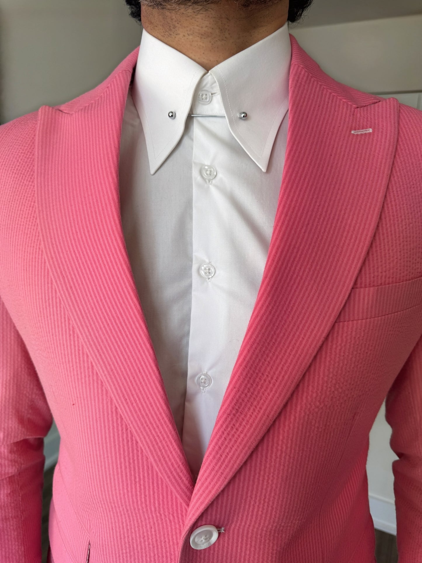 Mauve Seersucker Suit